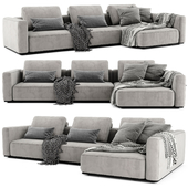 Poliform Westside Chaise Longue Sofa