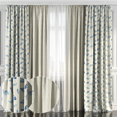 Curtains with window 165