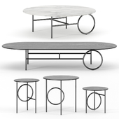 Ring coffee tables by Minotti