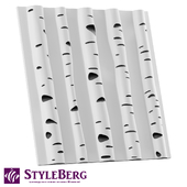 Гипсовая 3D панель StyleBerg, Berezki