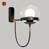 Dexter glass orb wall light