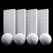 White Fine Brick Tiles