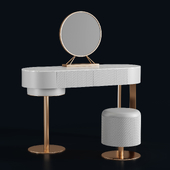 Homary - Modern Makeup Vanity Set with Mirror 02