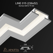 Aratta LINE 015 (236x52) light output 70 mm