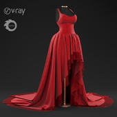 red gown