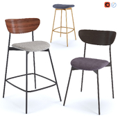 West Elm Modern Petal Bar Counter Stool