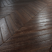 Old chevron Parquet - PBR textures