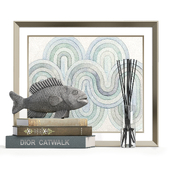 Decorative set 6 FISH