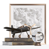 decorative set 7 airplane