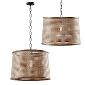 Rattan pendant light / Rattan luster