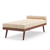 Tufted Armless Chaise Lounge
