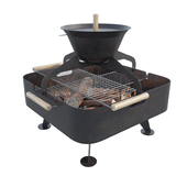 EGOE square grill "back to fire"