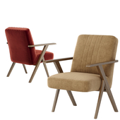 Benjara Wooden Armchair