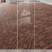 Floor laminate 152 Красный лакированный