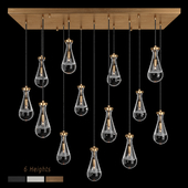 RH Rain Linear Chandelier 54