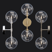 R Hmodern Glass Globe Linear Sconce