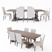 RH St. James dining table & Bennett Parsons dining chair