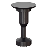 Журнальный столик Statuer Black Wood End Table (Crate and Barrel)