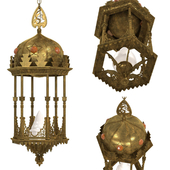 Middle Eastern Moorish Style Six-Sided Lantern