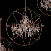 Restoration Hardware Foucault's Orb Crystal Chandelier Foucaults orb crystal LOFT1897/15