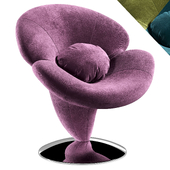 Orchidea fiolet armchair