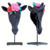 Deco Object Mask Giraffe Flower