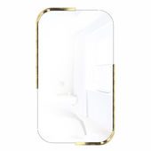 Mirror in brass frame Logan