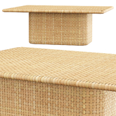 Monica rattan coffee table D2 / Кофейный столик из ротанга