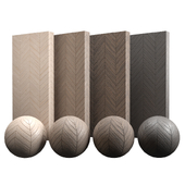 European Ash Wood Chevron Tile