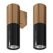 Spot Illumination Sconce Black & Copper