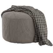 Anywhere Ivory Pouf