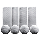 Industrial white brick