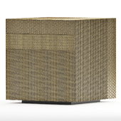 Majorel Side Table Antique Brass