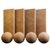 Teak Wood Chevron Tile