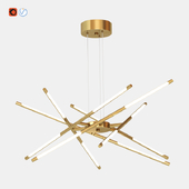 Sputnik chandelier (gold)