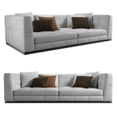 minotti blazer fabric sofa III