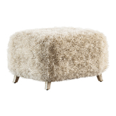 Rh Yeti Sheepskin Ottoman