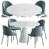 Boconcept Madrid table Dijon chair