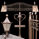 Iron Gates arched driveway