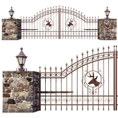 Deer Iron Gates driveway