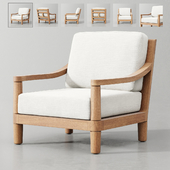 MIRAMAR TEAK LOUNGE CHAIR