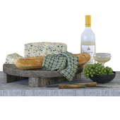 Cheese & Wine Decor Set