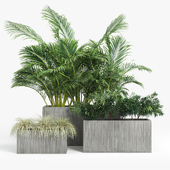 Modern textured rectangle planter