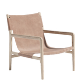 Leather Sling Lounge Chair