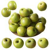 Granny Smith Apples. 4 models