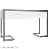 CONSOLE WITH 2 DRAWERS WHITE / CHROME KFG103 Garda Decor