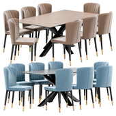 Dining chair LaLume-ST00265 and table Arya