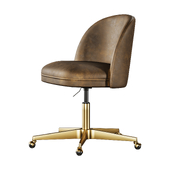 Rh Alessa Leather Desk Chair
