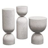 Time Piece Marble Side Table by Sé
