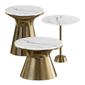 Marble Topped Pedestal Side Table West Elm